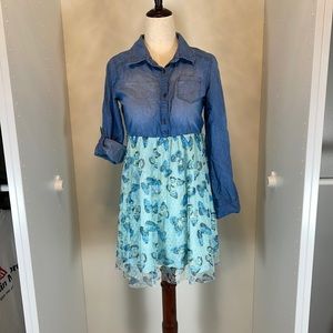 Justice Butterfly Dress Size 12